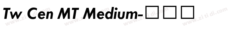 Tw Cen MT Medium字体转换